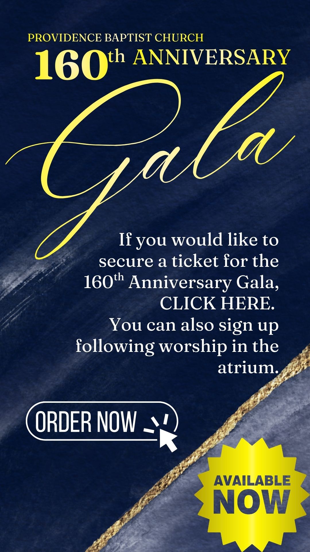 160th Gala Flyer